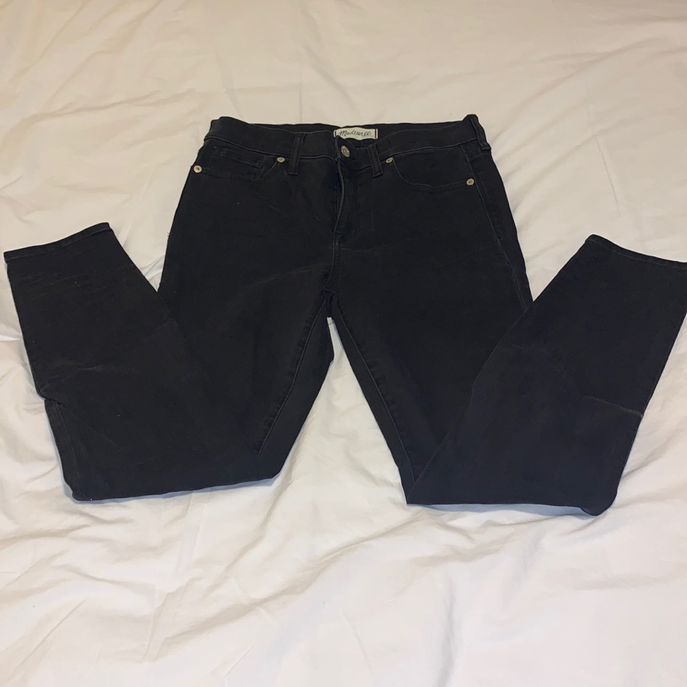 Madewell High Riser Skinny Jeans - Black 28